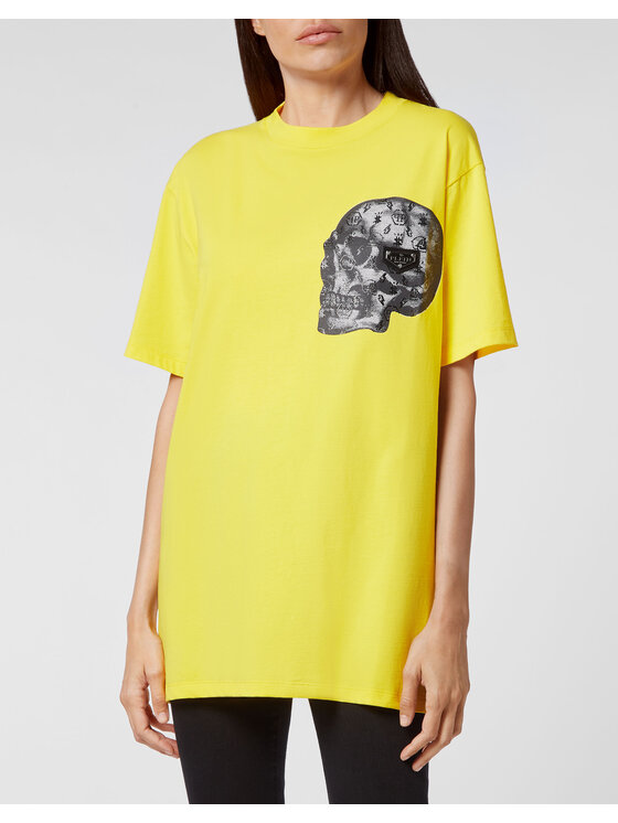 PHILIPP PLEIN PHILIPP PLEIN T-shirt 30421 Giallo Regular Fit