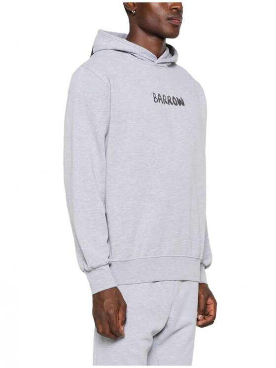 Barrow Barrow Felpa f4bwuahs042-107 Grigio Regular Fit