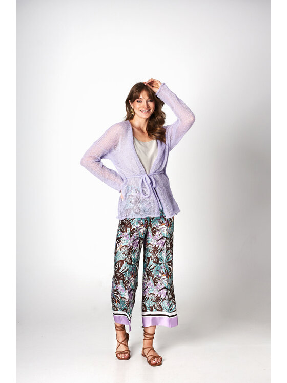 YOU by Tokarska YOU by Tokarska Kardigan lovina Fioletowy Regular Fit