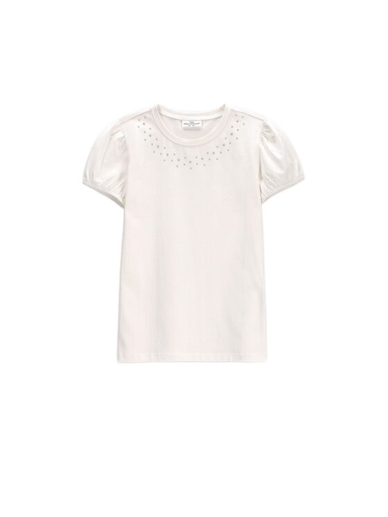 Coccodrillo Coccodrillo T-Shirt ZC6143201EJG-003 Kremowy Regular Fit