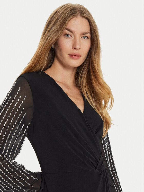 Joseph Ribkoff Joseph Ribkoff Sukienka koktajlowa 243726 Czarny Regular Fit