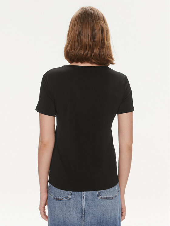 Sisley Sisley T-Shirt 3LRJL104Z Czarny Regular Fit