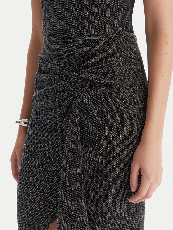 Patrizia Pepe Patrizia Pepe Koktejlové šaty 2A2990/J340-K478 Čierna Regular Fit