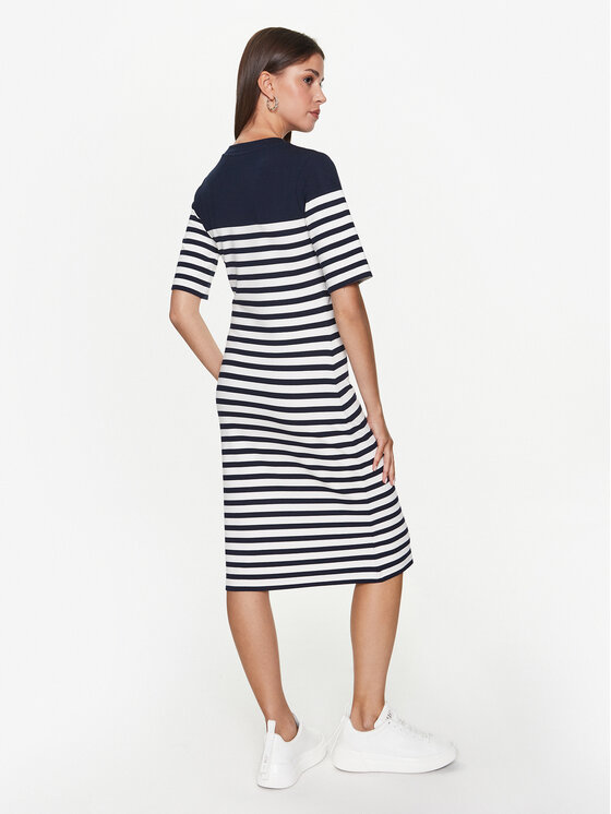 Gant Gant Poletna obleka Striped 4204383 Mornarsko modra Regular Fit