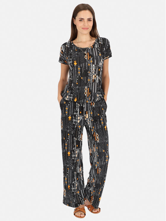 L’AF L’AF Spodnie damskie Alis Czarny Wide Leg