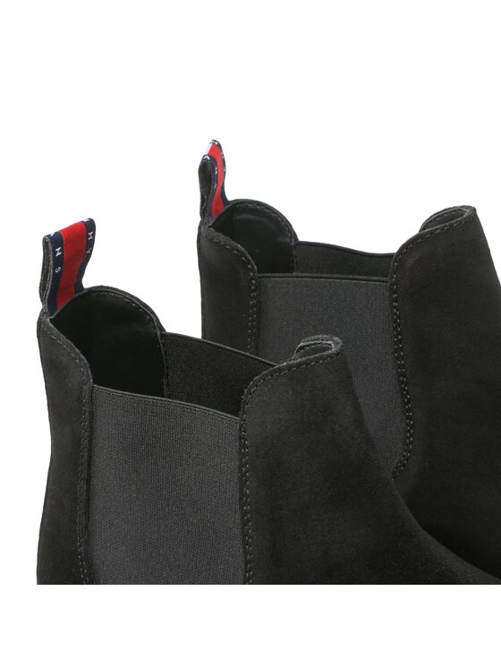 Tommy Jeans Tommy Jeans Sztyblety Tommy Jeans Suede Boot EM0EM01205 Czarny