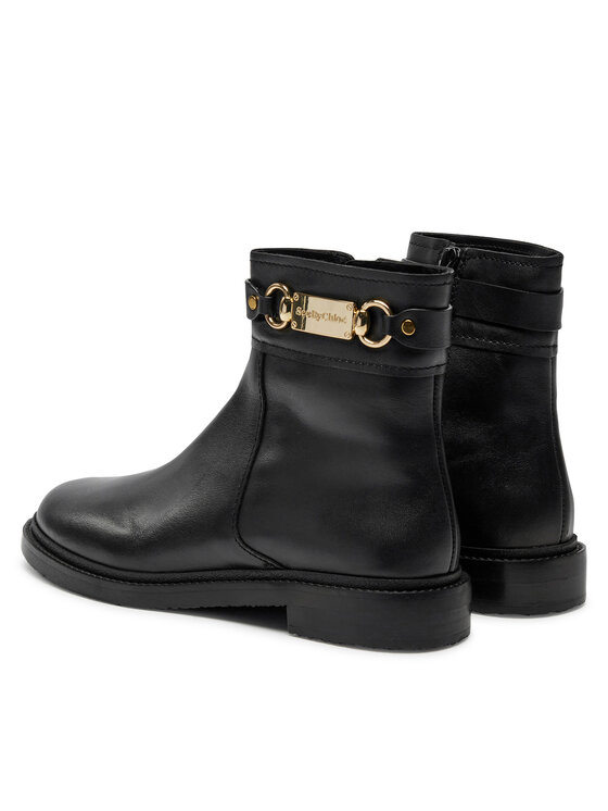See By Chloé See By Chloé Botine Signature SB43034A Negru