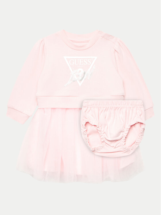 Guess Každodenné šaty A4YK03 KB8R0 Ružová Regular Fit