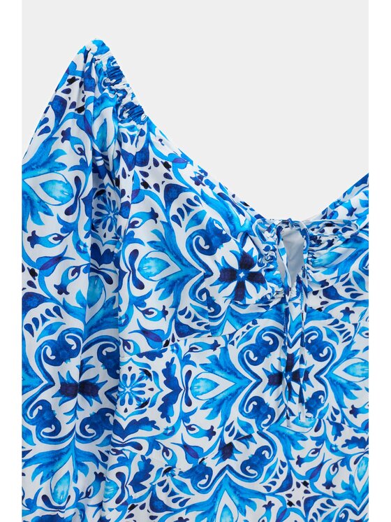 Guess Guess Každodenní šaty 183698 Modrá Classic Fit