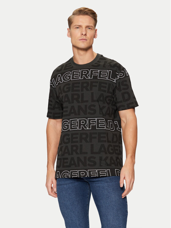 KARL LAGERFELD T-krekls A1M17114 Melns Regular Fit