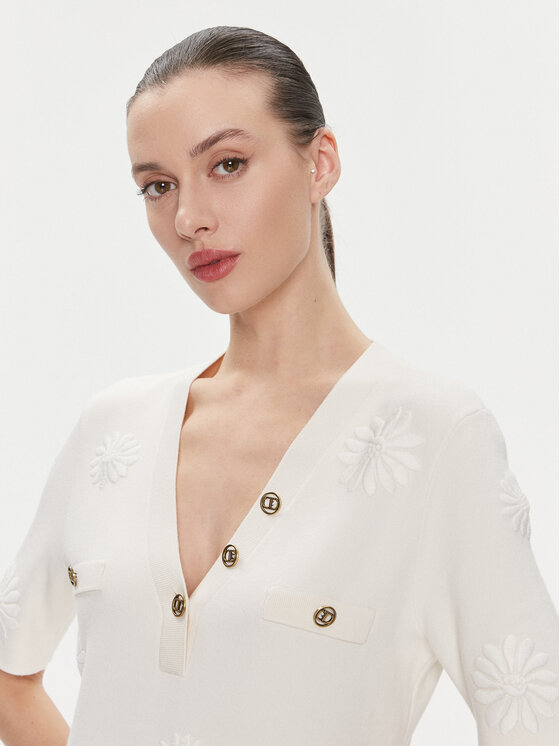 TWINSET TWINSET Kootud kleit 241TP3095 Ekrüüvärv Regular Fit