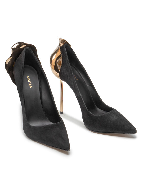 Le Silla Le Silla High Heels Deco Petalo 3110M100G3PPVEL212 Schwarz