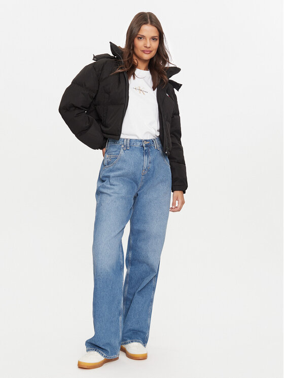 Tommy Jeans Tommy Jeans Pehelykabát Alaska DW0DW19687 Fekete Regular Fit