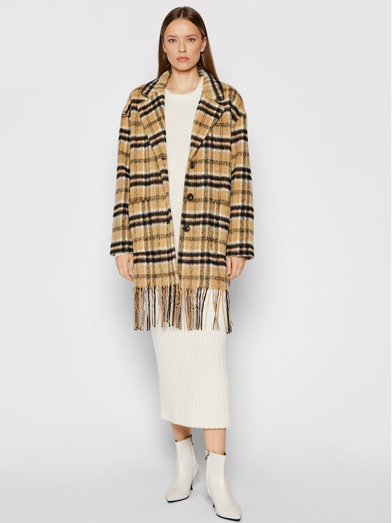 PINKO Pinko Płaszcz przejściowy Parkside 1G16K3 Y7AY Brązowy Regular Fit