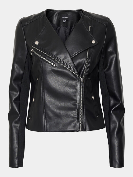 Vero Moda Vero Moda Jacke aus Kunstleder Riley 10302441 Schwarz Slim Fit