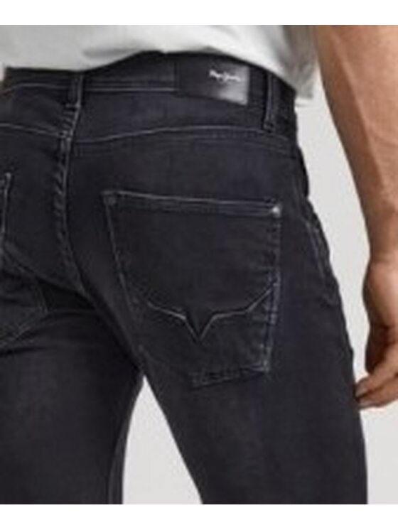 Pepe Jeans Pepe Jeans Kalhoty z materiálu PM206328XF82 000 Černá Regular Fit