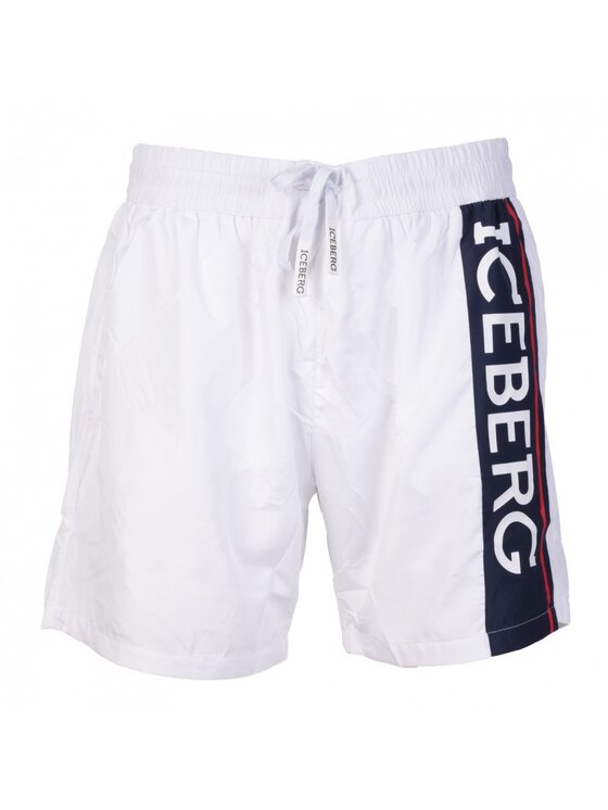 Iceberg Iceberg Plavecké šortky ICE2MBM02 Bílá Regular Fit
