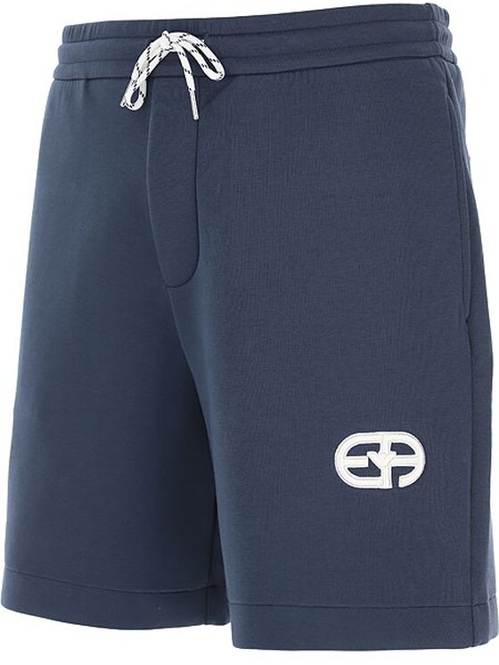 Emporio Armani Emporio Armani Šortky z materiálu 3L1PFU 1JHSZ Tmavomodrá Regular Fit