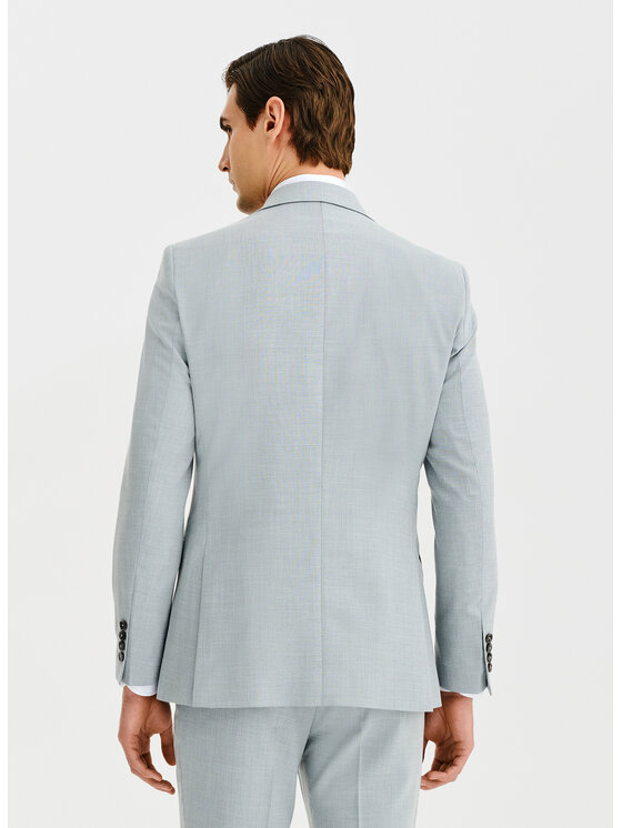 Pako Lorente Pako Lorente Marynarka P25SF-3G-032 Szary Super Slim Fit