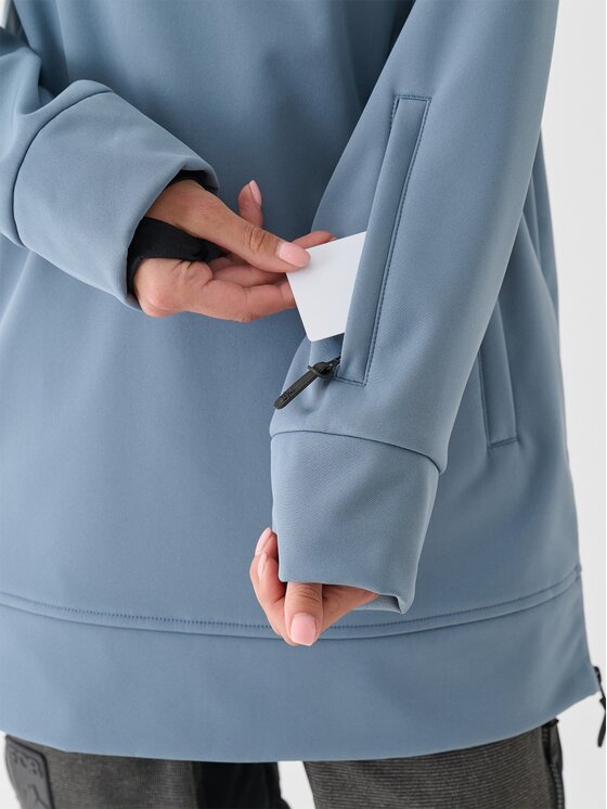 4F 4F Felpa tecnica 4FWAW24TSOFF289-32S Blu scuro Regular Fit