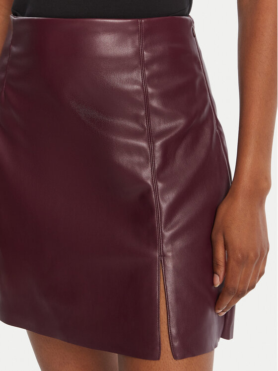 Vero Moda Vero Moda Fustă din imitație de piele Nelly 10322469 Violet Regular Fit