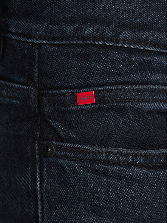 HUGO HUGO Jeans hlače 50547255 Mornarsko modra Slim Fit
