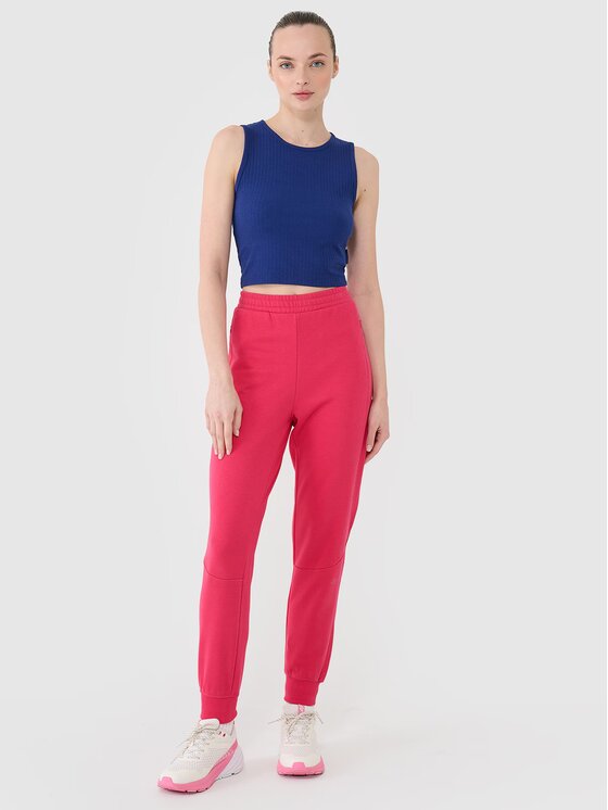 4F 4F Jogger nohavice 4FRSS25TTROF1398-54S Ružová Regular Fit