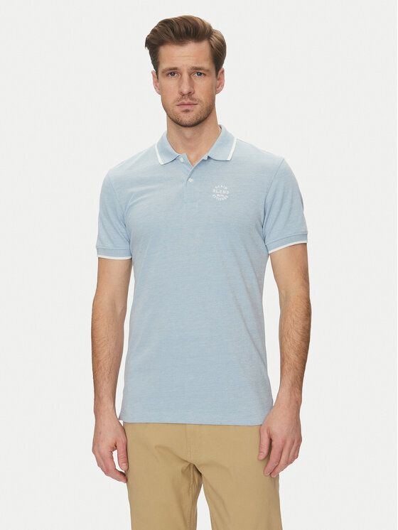 Blend Polokošeľa 20708180 Modrá Regular Fit