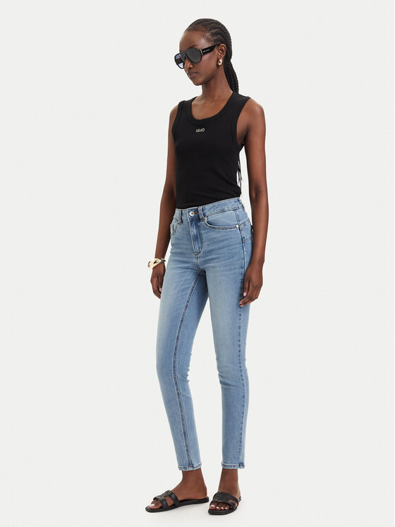 Liu Jo Liu Jo Teksad UA6013 D0318 Sinine Slim Fit