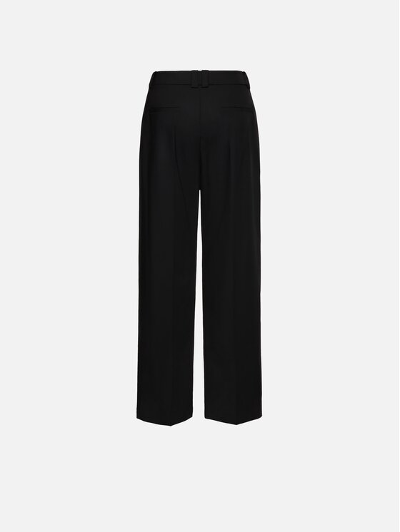 La Mania La Mania Spodnie garniturowe SELI Czarny Basic Fit