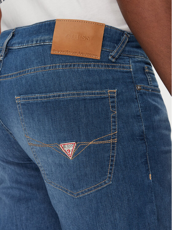 Guess Guess Szorty jeansowe M5GD01 D5MZ2 Niebieski Regular Fit