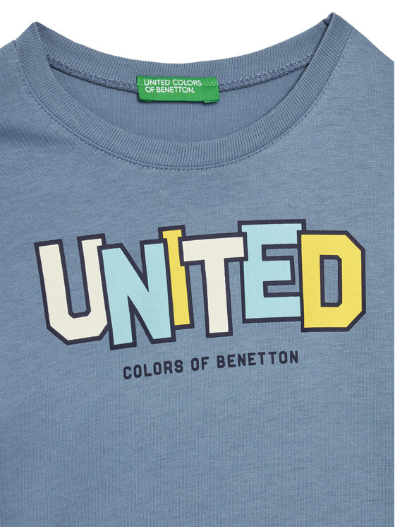 United Colors Of Benetton United Colors Of Benetton Majica 3I1XG10HS Plava Regular Fit