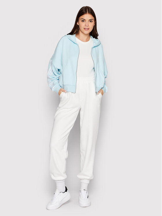Felpa adicolor HM2131 Blu Loose Fit