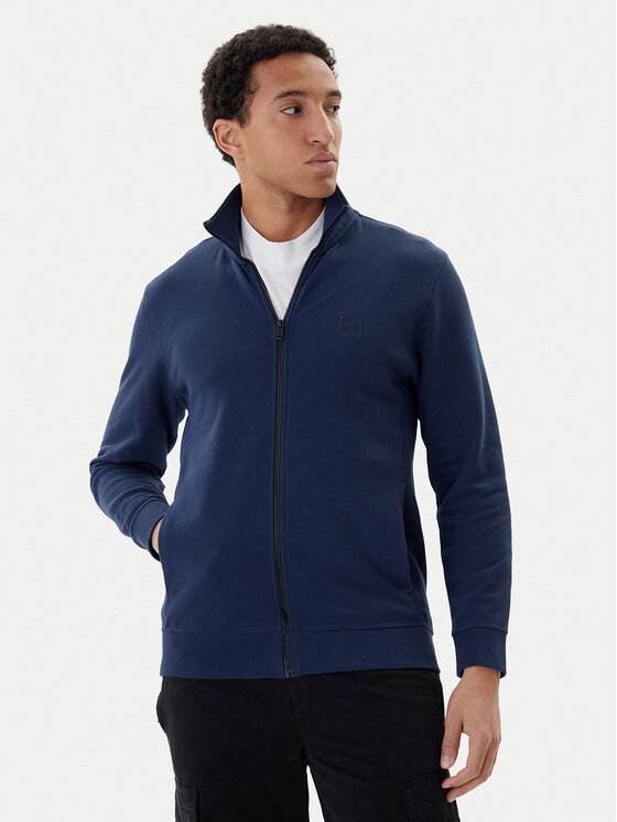 BOSS Bluză 50511709 Albastru Relaxed Fit