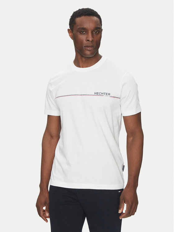 Hechter Paris Hechter Paris T-shirt 75008 151919 Bijela Regular Fit