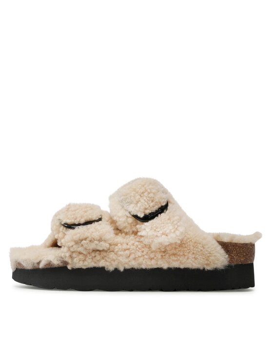 Birkenstock Birkenstock Natikače Arizona Big Buckle Shearling 1017642 Bež