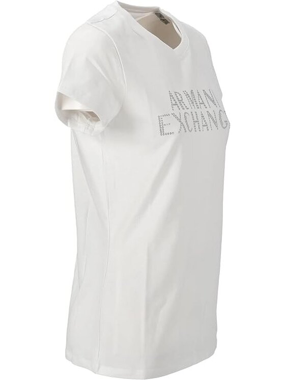Armani Exchange Armani Exchange T-Shirt 6RYT35 YJDTZ 1000 Biały Regular Fit