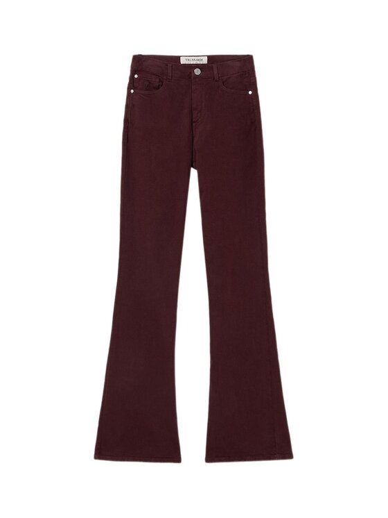 Trussardi Trussardi Pantaloni di tessuto P7029000293N022 Marrone Flare Fit