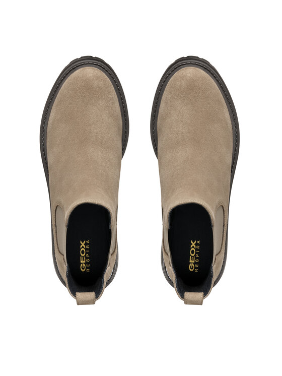Geox Geox Kotníková obuv s elastickým prvkem D Iridea D04HRB 00022 C6029 Béžová
