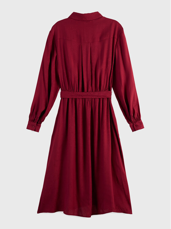 Scotch & Soda Scotch & Soda Сукня-сорочка 168917 Бордовий Regular Fit