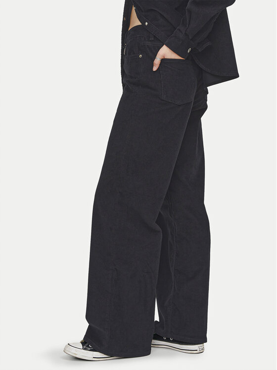 JJXX JJXX Farmer Gelly 12217215 Fekete Wide Leg