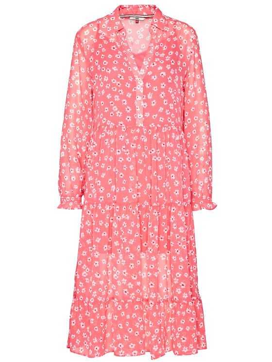 Tommy Jeans Tommy Jeans Vasarinė suknelė Tjw Floral DW0DW08450 Rožinė Regular Fit