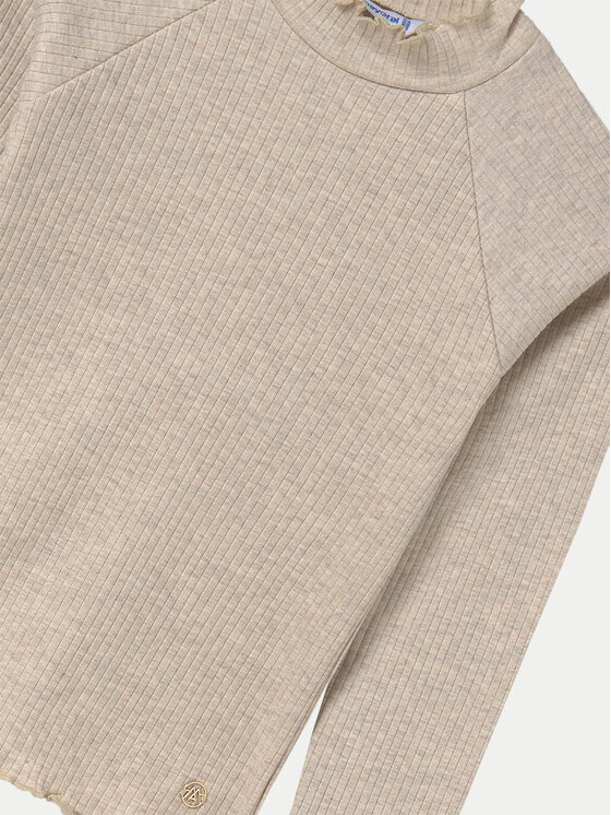 Mayoral Mayoral Μπλουζάκι 7002 Μπεζ Regular Fit