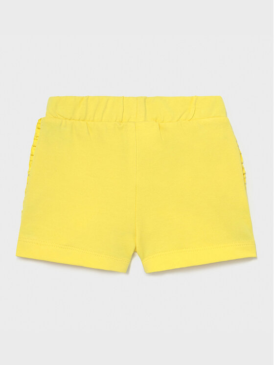 Pantaloncini di tessuto 1227 Giallo Regular Fit