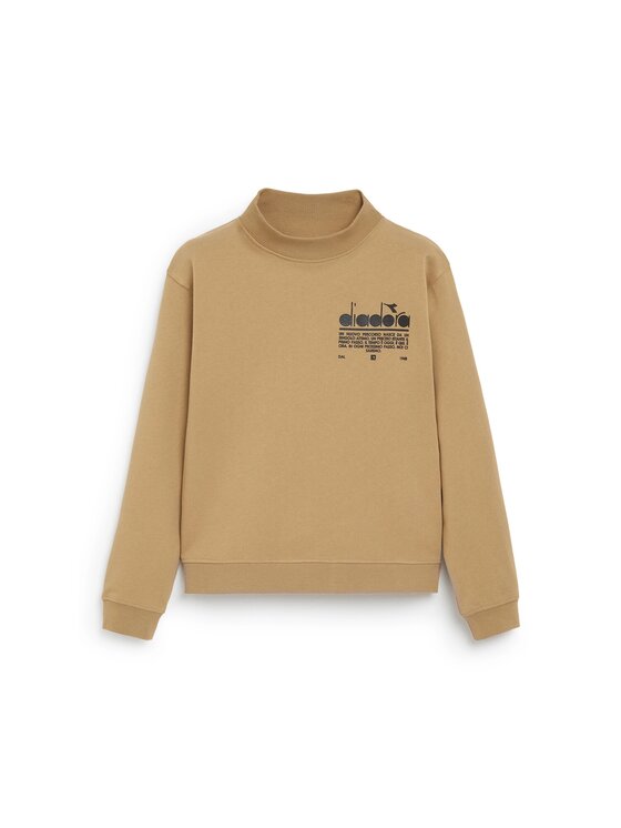 Diadora Diadora Bluza L. SWEATSHIRT CREW MANIFESTO Beżowy Regular Fit