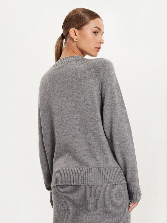 Max Mara Leisure Max Mara Leisure Пуловер Salvia 2426366158 Сив Relaxed Fit