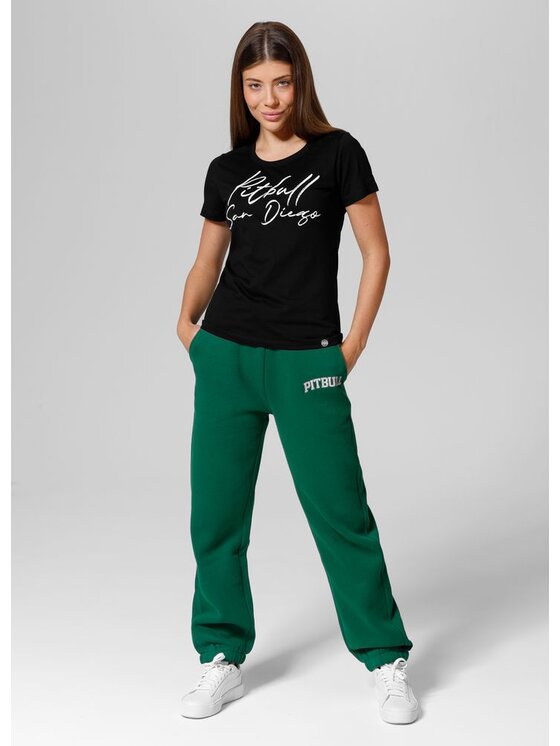 PITBULL PITBULL T-Shirt Koszulka damska Pitbull SD L Czarny Regular Fit