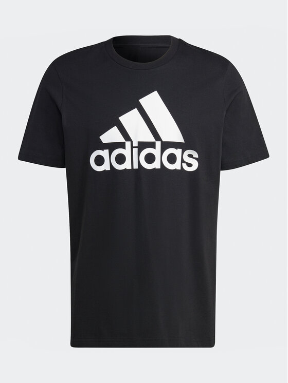 adidas adidas Tričko Essentials Single Jersey Big Logo T-Shirt IC9347 Čierna Regular Fit