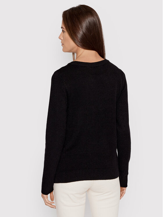 Vila Vila Megztinis Ril 14054177 Juoda Regular Fit