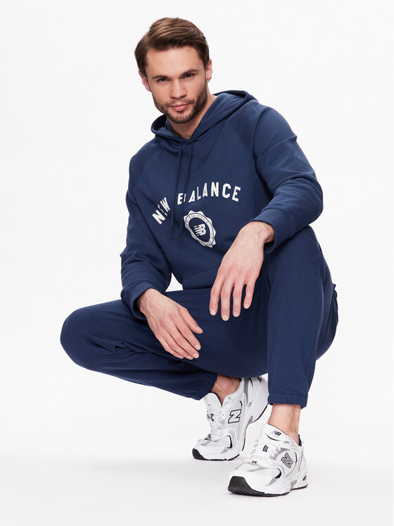 New Balance New Balance Felpa Dukserica Sport Seasonal French Terry MT31901 Blu scuro Relaxed Fit